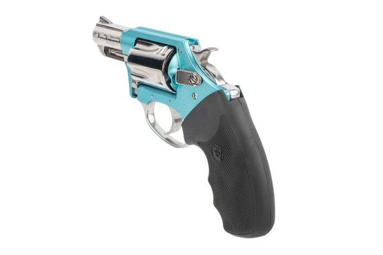 Charter Arms Blue Diamond revolver features a polished steel barrel and cylinder